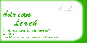 adrian lerch business card